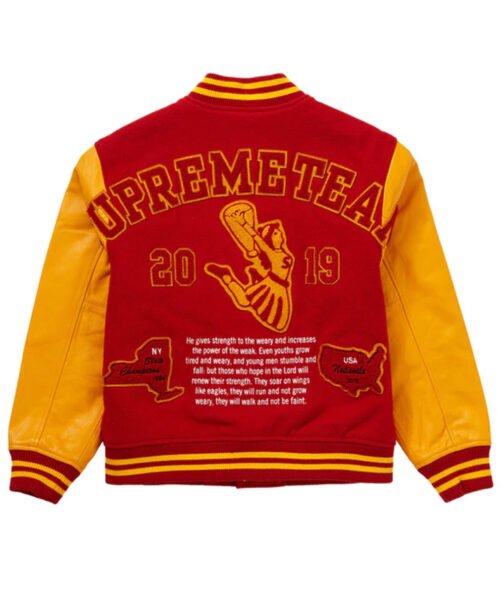 Men’s Supreme Team S Varsity Jacket - Image 5