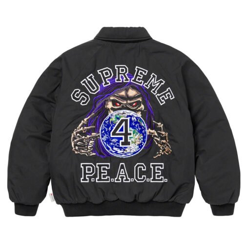 Supreme Peace Embroidered Work Jacket - Image 3