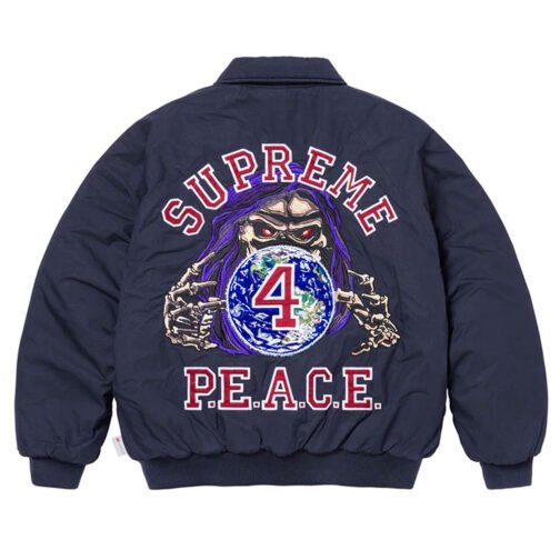 Supreme Peace Embroidered Work Jacket - Image 4