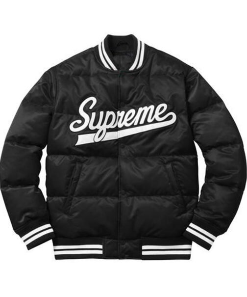 Men’s Varsity Puffy Satin Jacket - Image 5
