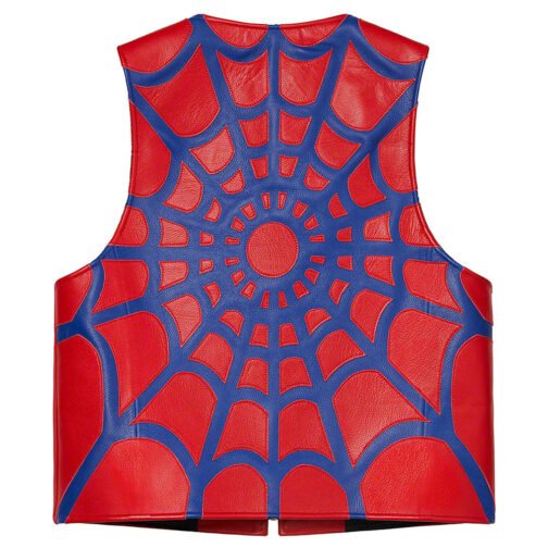 Spider Web Leather Vest - Image 3