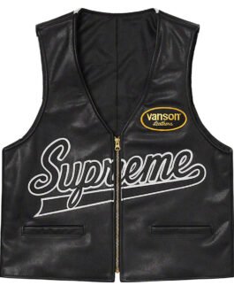 Spider Web Leather Vest