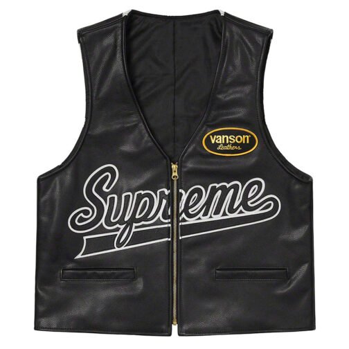 Spider Web Leather Vest - Image 2
