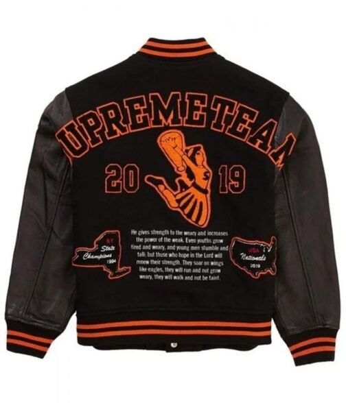 Men’s Supreme Team S Varsity Jacket - Image 4