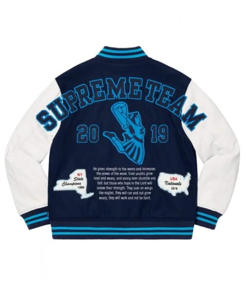 Men’s Supreme Team S Varsity Jacket - Image 6