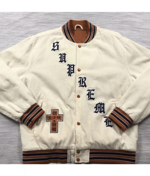 Supreme Old English Corduroy Bomber Jacket - Image 17
