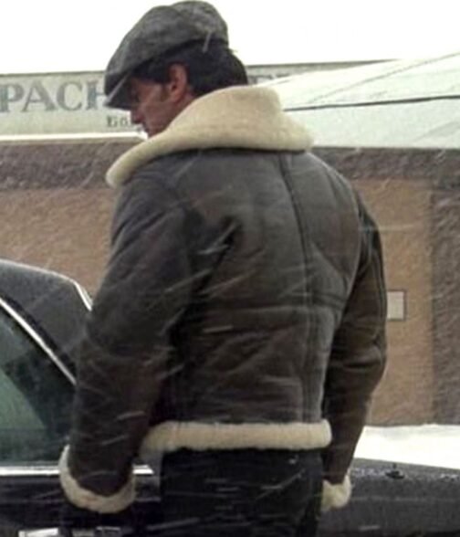 Rocky Balboa Sylvester Stallone Shearling Leather Jacket - Image 11