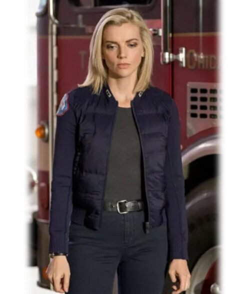 Chicago Fire Kara Killmer Bomber Blue Jacket