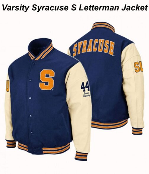 Varsity Syracuse S Letterman Jacket - Image 3