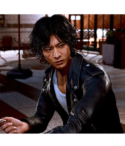 Takayuki Yagami Lost Judgment Black Leather Jacket - Image 10