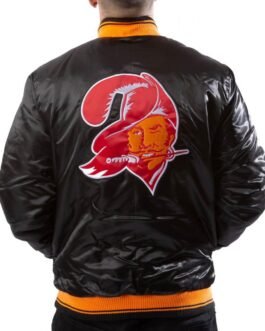 Tampa Bay Buccaneers Black Satin Jacket