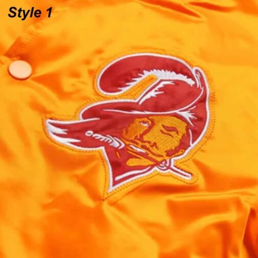 Tampa Bay Buccaneers Satin Orange Jacket - Image 6
