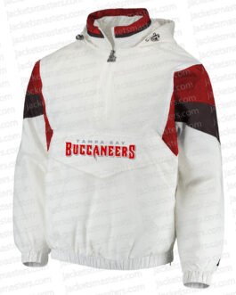 Breakaway Tampa Bay Buccaneers White Half-Zip Jacket