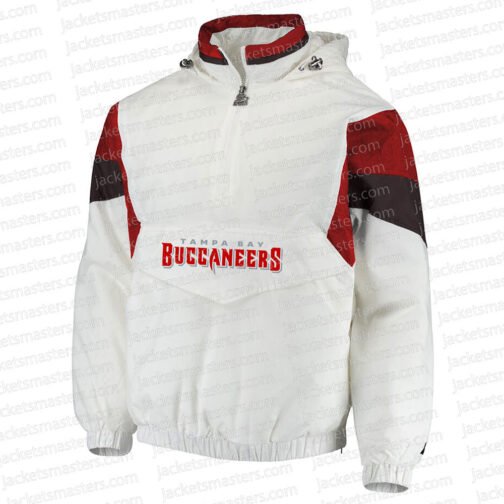 Breakaway Tampa Bay Buccaneers White Half-Zip Jacket