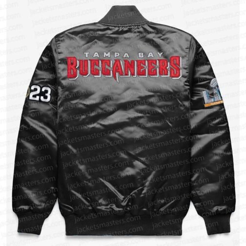 Tampa Bay Buccaneers Exclusive Black Satin Jacket - Image 2