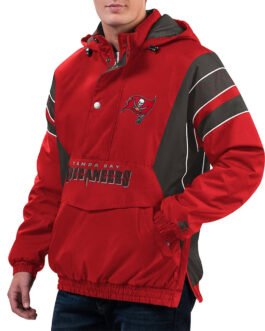 Home Team Tampa Bay Buccaneers Half-Zip Hoodie Jacket