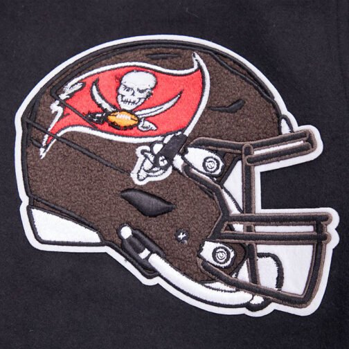 Tampa Bay Buccaneers Mashup Rib Varsity Wool/Leather Jacket - Image 7
