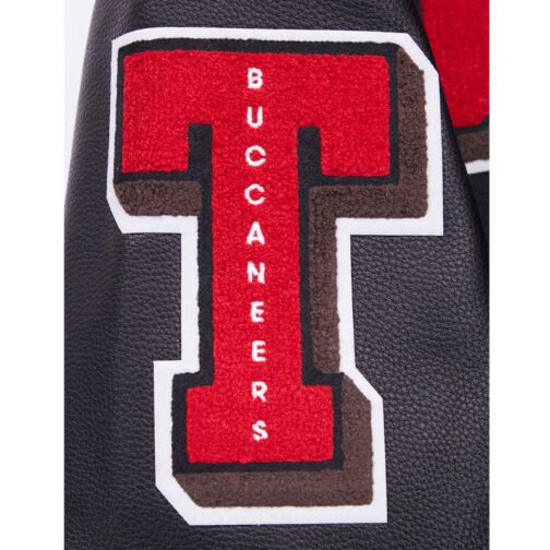 Tampa Bay Buccaneers Mashup Rib Varsity Wool/Leather Jacket - Image 8