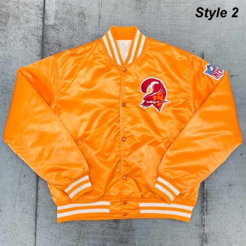 Tampa Bay Buccaneers Satin Orange Jacket - Image 2