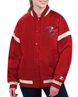 Tampa Bay Buccaneers Tournament Red Varsity Jacket