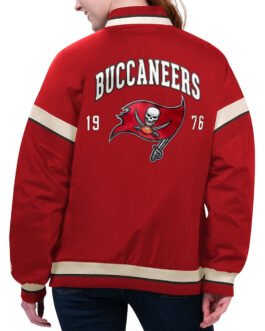 Tampa Bay Buccaneers Tournament Red Varsity Jacket