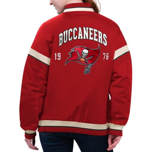 Tampa Bay Buccaneers Tournament Red Varsity Jacket - Image 2