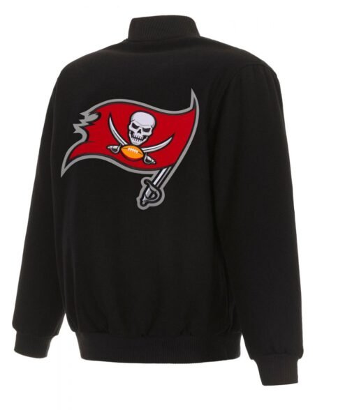 Varsity Tampa Bay Buccaneers Black Wool Jacket - Image 2