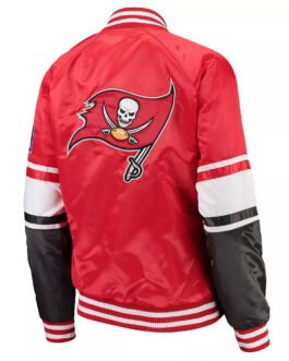 Tampa Bay Buccaneers Victory Cheer Satin Red Jacket
