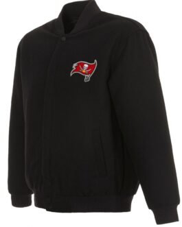 Varsity Tampa Bay Buccaneers Black Wool Jacket
