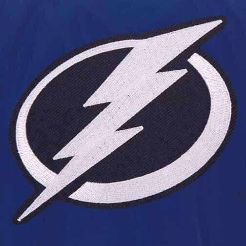 Lightweight Tampa Bay Lightning Blue Nylon Bomber Jacket - Image 3