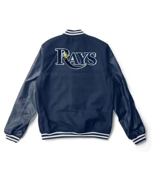 Varsity Tampa Bay Rays Blue Jacket - Image 2