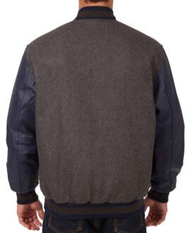 Tampa Bay Rays Charcoal and Navy Varsity Jacket