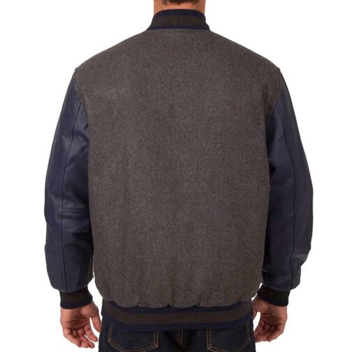 Tampa Bay Rays Charcoal and Navy Varsity Jacket - Image 2