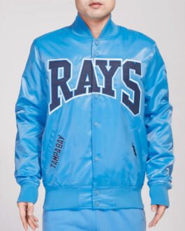 Tampa Bay Rays Crest Emblem University Blue Jacket
