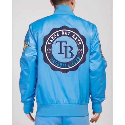 Tampa Bay Rays Crest Emblem University Blue Jacket - Image 2