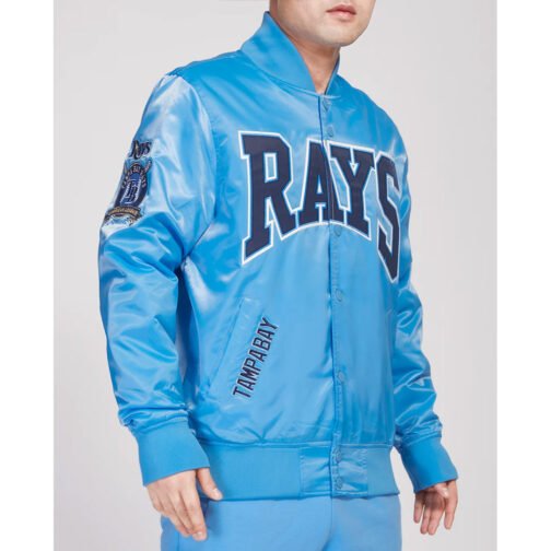 Tampa Bay Rays Crest Emblem University Blue Jacket - Image 3