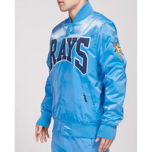 Tampa Bay Rays Crest Emblem University Blue Jacket - Image 4