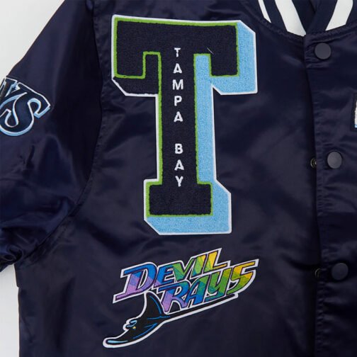 Tampa Bay Rays Mashup Classic Rib Satin Jacket - Image 5