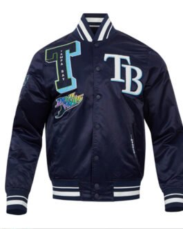 Tampa Bay Rays Mashup Classic Rib Satin Jacket