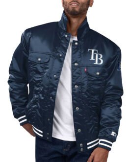 Tampa Bay Rays Silver Tab Trucker Jacket