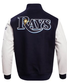 Tampa Bay Rays Varsity Navy & White Jacket