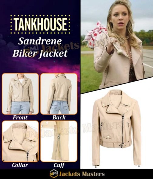 Tankhouse Tara Holt Light Pink Leather Jacket - Image 6