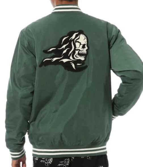 Cobra Kai S04 Tanner Buchanan Green Bomber Jacket - Image 3