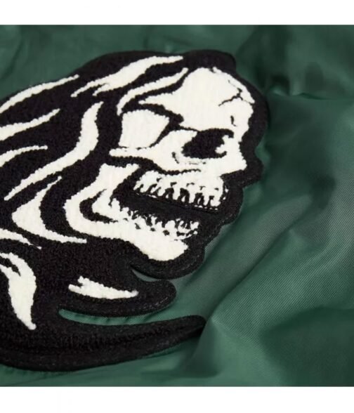 Cobra Kai S04 Tanner Buchanan Green Bomber Jacket - Image 5