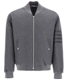 Power Book II S02 Michael Rainey Jr 4-Bar Bomber Grey Jacket