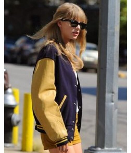 Taylor Swift Varsity Blue & Yellow Jacket - Image 6