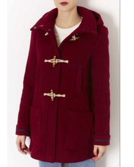 Taylor Swift Duffle Maroon Coat