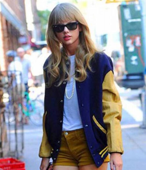 Taylor Swift Varsity Blue & Yellow Jacket - Image 5