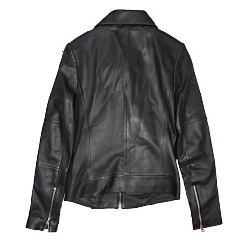 Taylor Swift Street Style Black Leather Jacket - Image 3