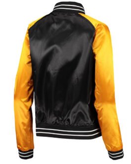 Team 2.0 Pittsburgh Steelers Black/Yellow Satin Jacket
